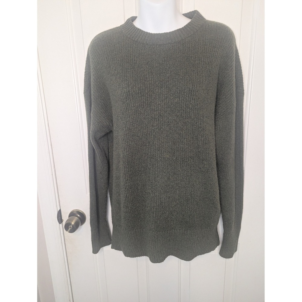 Old Navy So Soft Olive Green Ribbed Crew Neck Sweater Small NWT